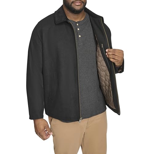 Image of Dockers Men's Wool Blend Quilted Bib Jacket Coat