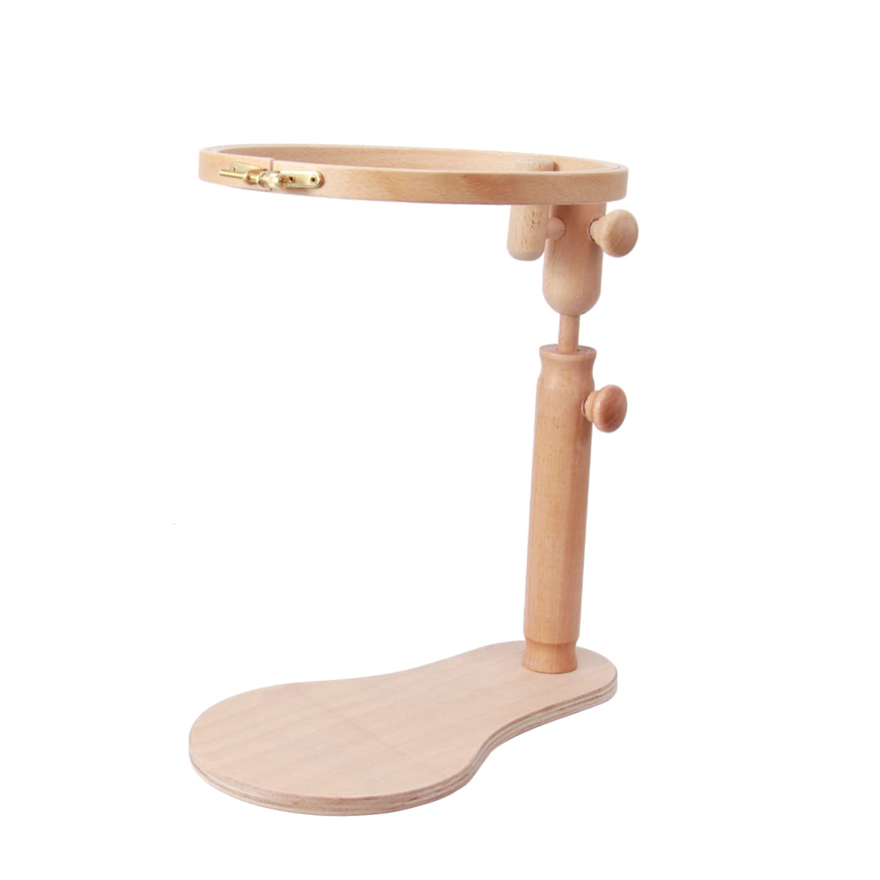 Ciieeo Kits De Bordado De Montaje Giratorio Marco De Acolchado Estante De Madera Soporte De Bastidor De Bordado Soporte De Aro De Bordado Kit De Bordado Para Principiantes Kit De