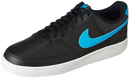 Image of Nike Mens Court Vision Lo Nn Black /Laser Blue-White Running Shoe - 10 UK, (DH2987-005)