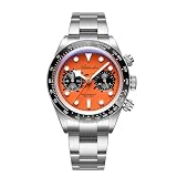 ADDIESDIVE Men's Wrist Watches Tachymeter Chronograph VK64 Quartz Sweep Second Movement K1 Bubble Glass BFW9 Lume Street Art Fashion Driver's Watch