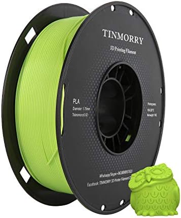 PLA Filament 1.75 mm Bundle, TINMORRY 3D Printer Filament, Net Weight 2KG, Black+Grey+Royal Blue+Orange
