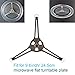 2 Pieces Microwave Turntable Ring Triple Arm Glass Play Tray Support Roller Guide Stand Holder