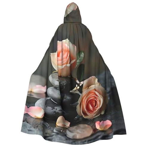 Cape à capuche pierres et roses EdWal pour adulte et cosplay