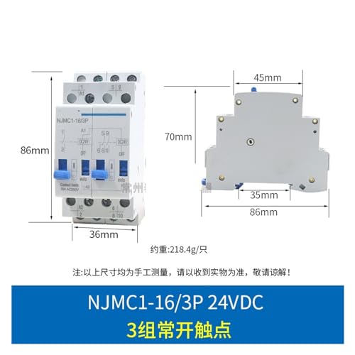 Relais de signal d'impulsion NJMC1 commande 24VDC 16A 3NO