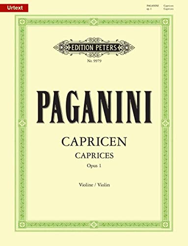 Preisvergleich Produktbild PAGANINI - Caprichos Op.1 (24) para Violin (Urtext) (Hertel)