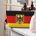 ROSIHODE Cute German Flag Makeup Bag Zipper Cosmetic Bag Women Portable Germany Travel Toiletry Make Up Bag Pouch