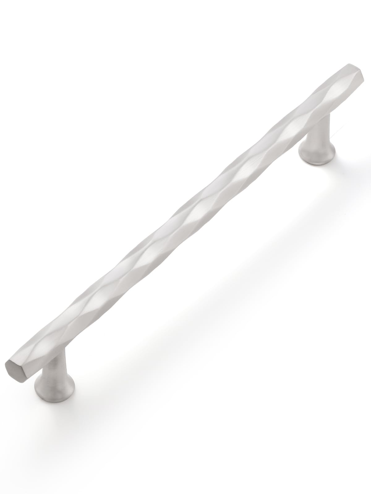 JIASENBAO Hammered Silver Cabinet Pulls 5 Pack