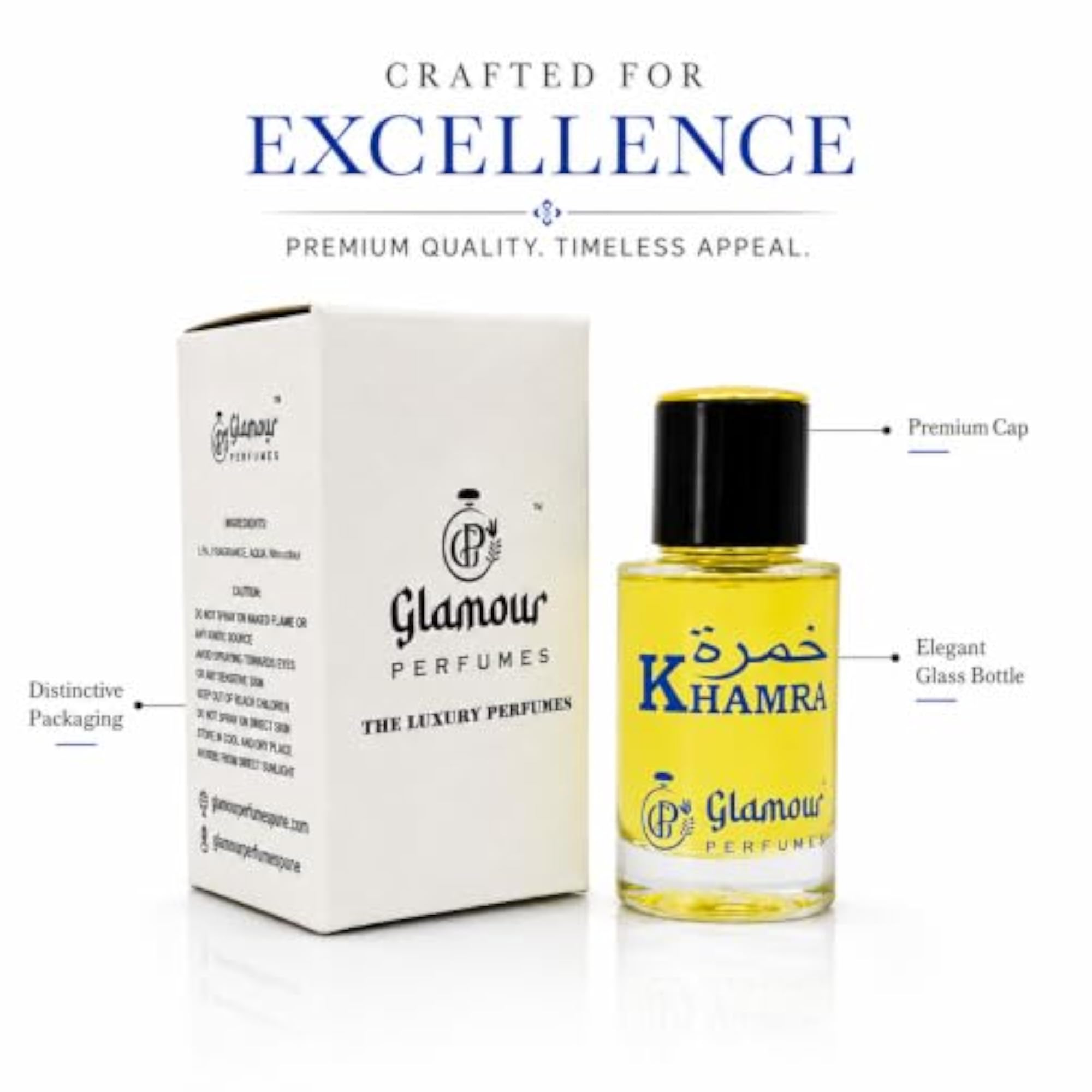Khamra Luxury Perfume Spray, Elegant Scent