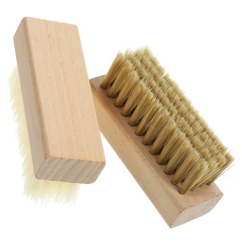 EXHUMKY 2stücke Handbürste Mit Harten Borsten Für Schuhreinigung Scheuerbürste Für Außenbereich Multifunktions-reinigungsbürste Für Hausgebrauch Schuhwaschbürste Stoffbürste Tragbare