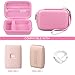 Hard Carrying Case for Fujifilm Instax Mini Link 3/ Instax Mini Link 2 Smartphone Printer, Instax Mini Printer Travel Storage Case with Mesh Pocket for USB Cable, Instax Mini Film, Pink