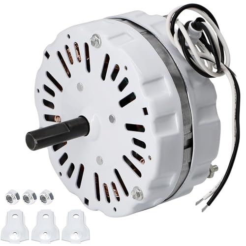 Hiorucet F0510B2944, F0510B2705 Power Attic Vent Fan Motor Replacement for Lomanco, Lomancool 2000 &amp; 1800, F0510B2497, F0510B2536, A0416B2059 Ventilator Fan Motor Kit, 1/10 Hp, 1100 RPM, 120 Volts.