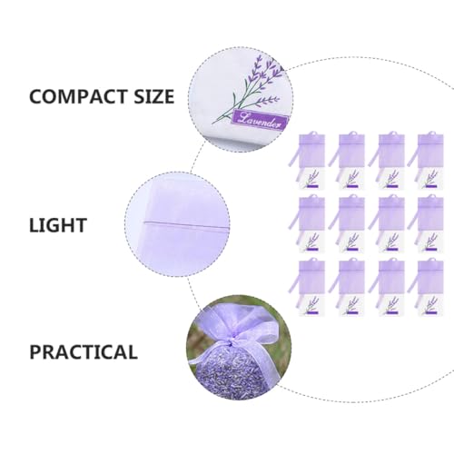 24 sacos vacíos portátiles con aroma a lavanda para el hogar miniatura 3