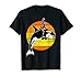 Sasquatch Riding A Whale Orca Killer Vintage - Buscar Vintage Camiseta