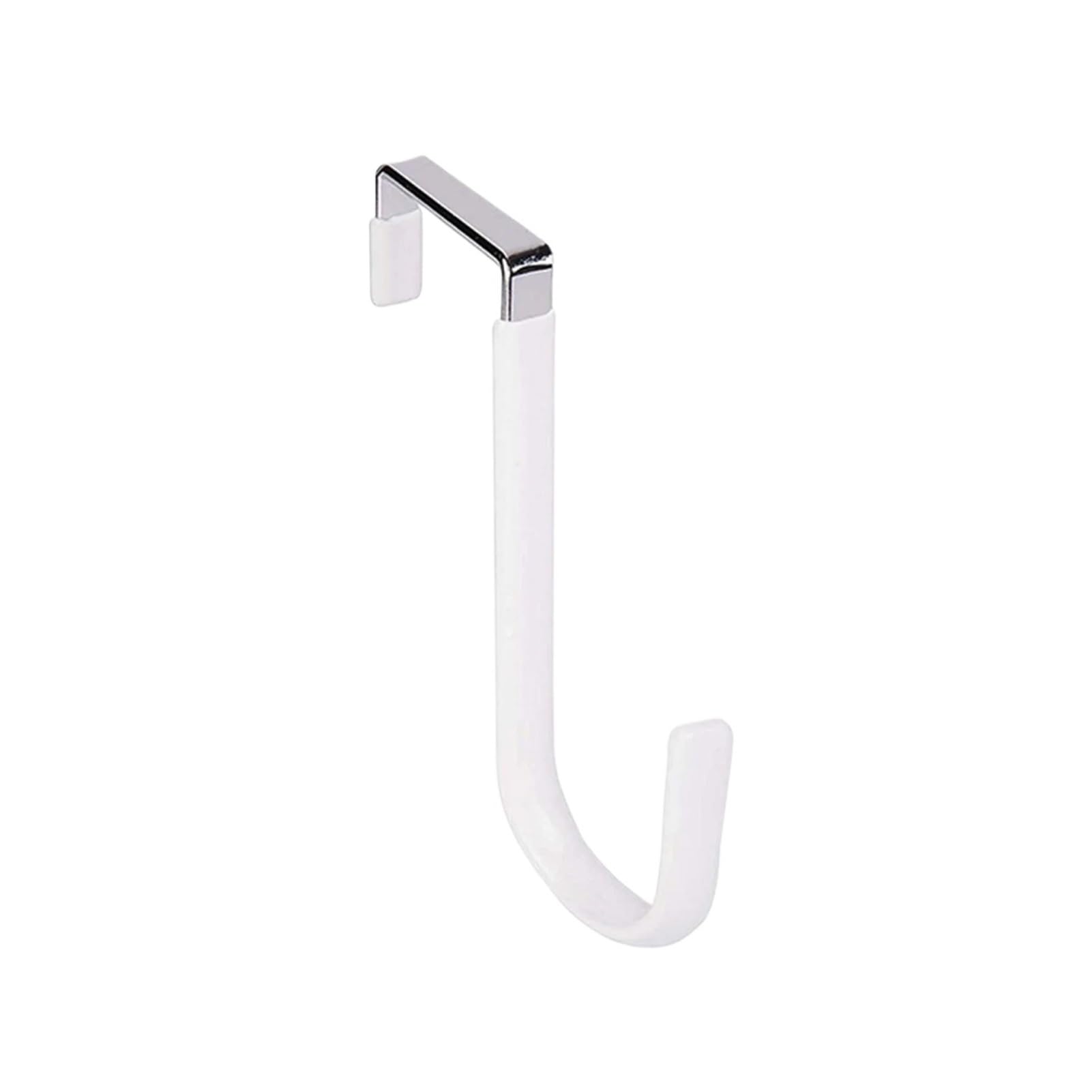 AXVORO Over Door Hanger Hook Wreath Hanger Door Sign Holiday Decoration Bracket Crook Carbon Steel Space Saving Black 1pc Metal 12.5cm Christmas Hangers(White)
