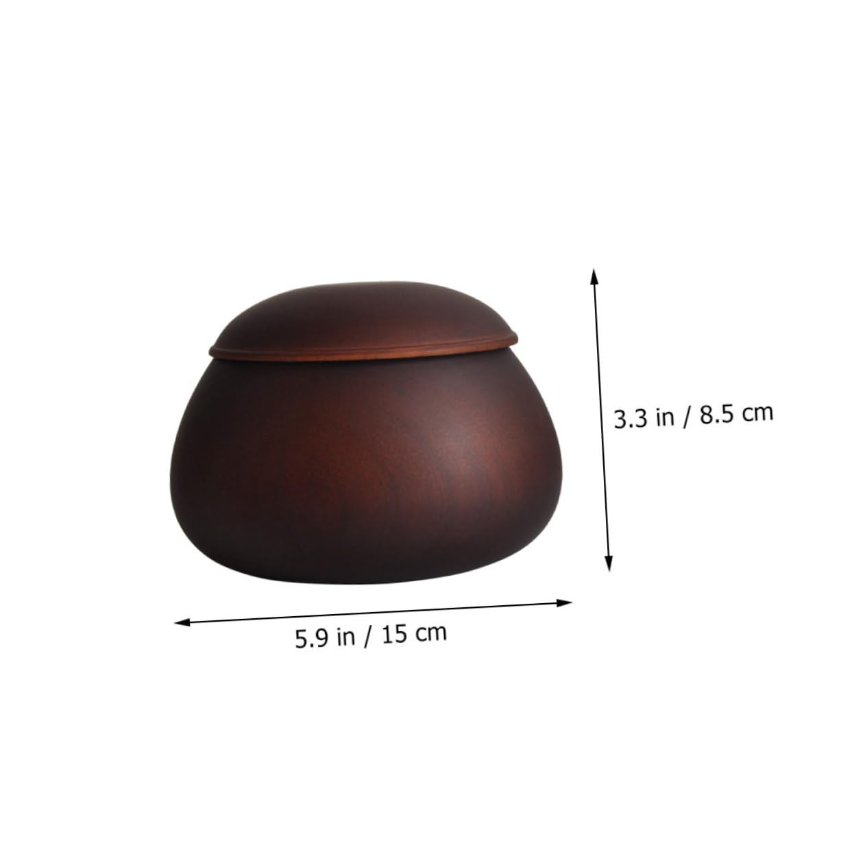 Toddmomy Pieces Go Jar Game Storage Stones Go Can Go Bowl Chess Supply Wood Brown