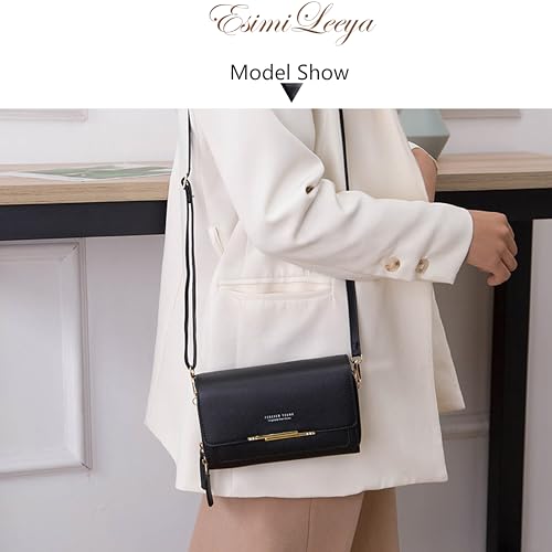 Esimileeya Small Crossbody Bag For Women - Mini Purse With Wristlet Strap, Vegan PU Leather - View #2
