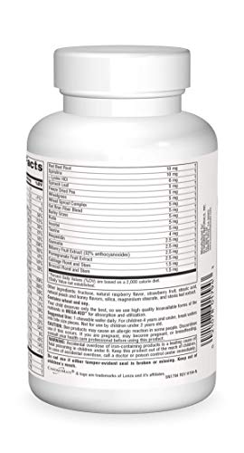 Source Naturals Mega-Kid Chewable Multi-Vitamin, 60 Wafers #TOP1