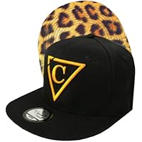 Capiche [99+ VARIACIONES] Gorra Snapback - Visera - Gorro - Sombrero - béisbol - Adulto - Unisex - Trucker - Clásica Borde [Animal Pattern] The Leopard - Negro - Animal - Regalo
