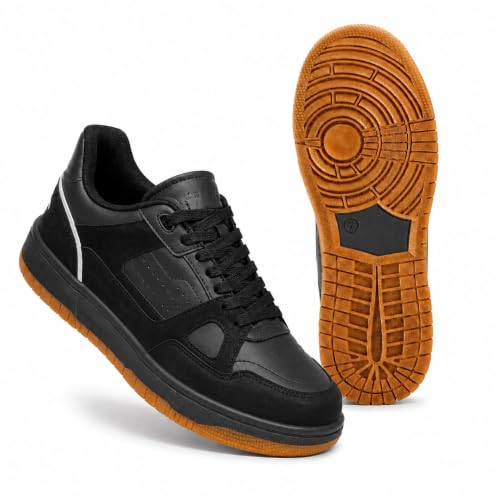 Image of HAUX Stylish Casual Mid Top Sneaker and Trendy Shoes with Laces for Men & Boys, Perfect, College, Parties and Outings, Lightweight, Comfortable, and Durable for All-Day Use, Cushioned Sole for Walking and Outdoor Styling