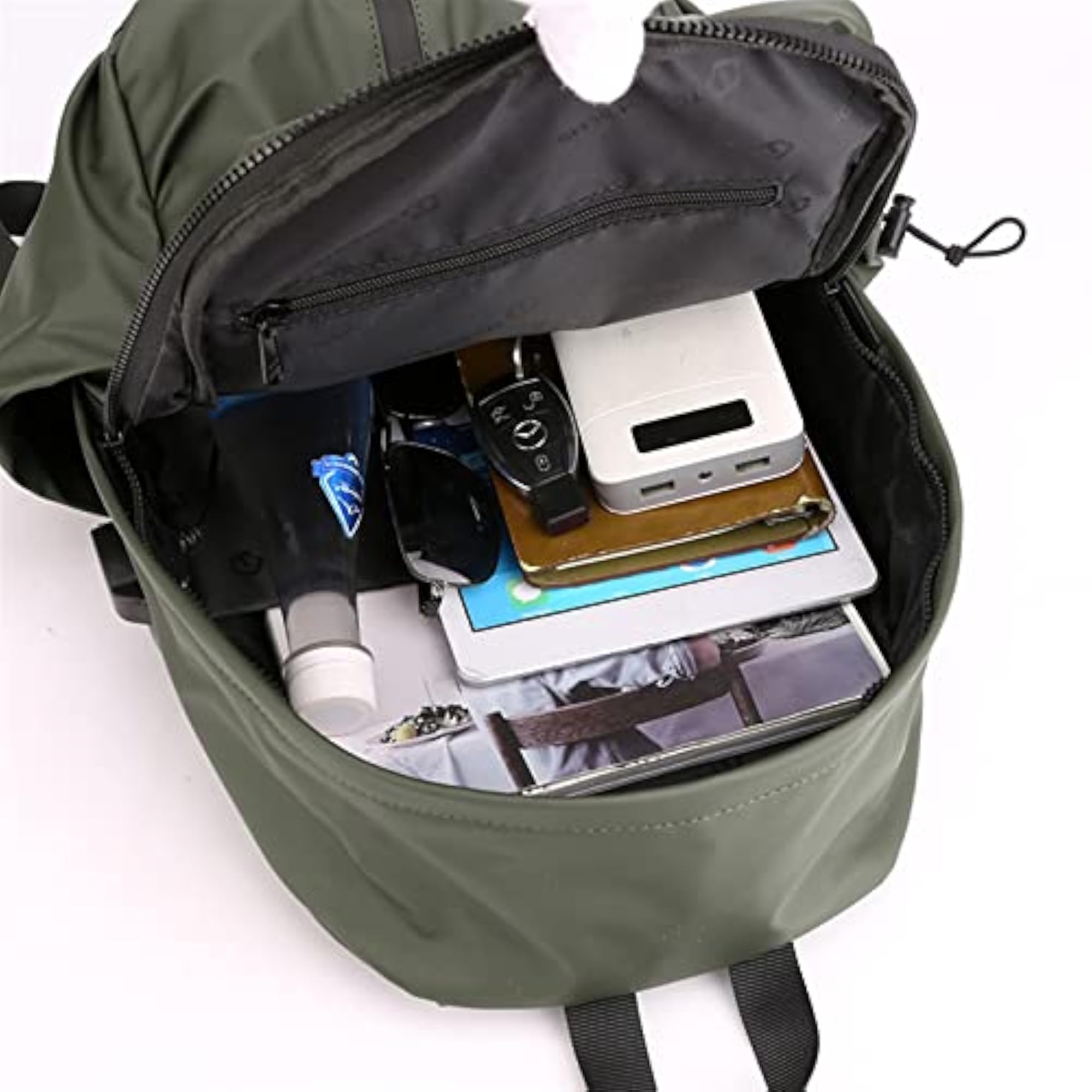 Portable Men's Backpack, USB Outdoor Travel Backpack