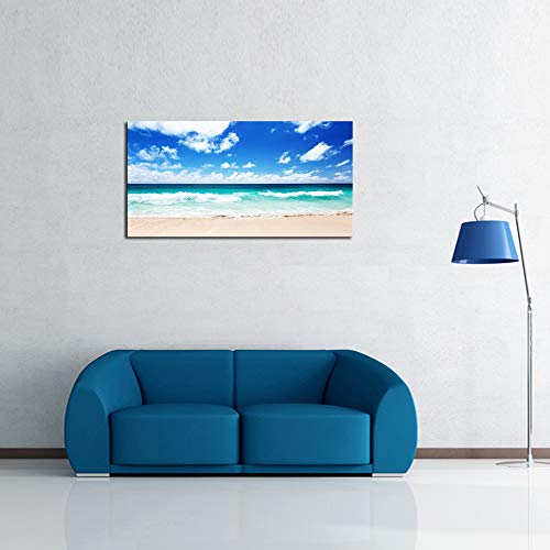 Xxmwallart Fc1475 Canvas Prints Wall Art Seychelles Beach Ocean Waves Nature Seascape Picture Paintings Artwork Prints Framed Ready To Hang For Home Office Bedroom Living Room Bathroom Kitchen Wall Decor #TOP3