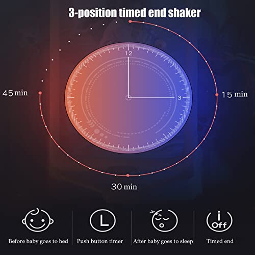 Bueuwe Portable Electric Baby Cradle Baby Swing Crib, 5-gear Microwave Adjustable Rocking Cribs,Foldable Bedside Bassinet with Music and Timing for Infant Newborn,gray - Image 5