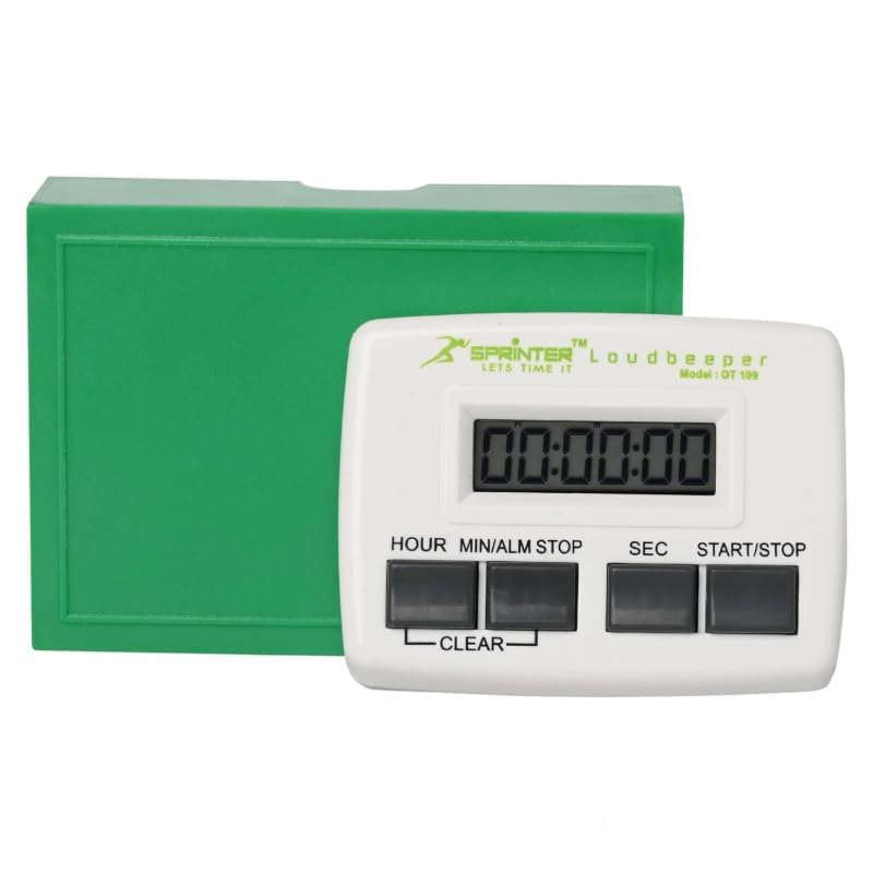 Image of LABART White Digital Timer (‎DT 109) with Extra Loud Sound for Laboratories, Kitchen