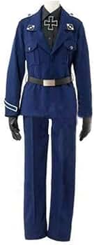 ヘタリア　プロイセン　ギルベルト　軍服＋ウィッグ　通常　コスプレ　衣装　S ヘタリア プロイセン ギルベルト 軍服＋ウィッグ 通常 コスプレ