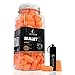 Earmine EP-SN38-EM-BT-OR-JSPP-CS Ear Plugs Bottle, Orange - Case of 72-60 per Case