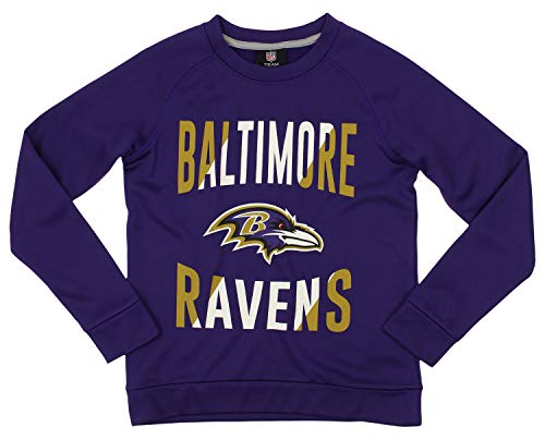 Outerstuff NFL Boys Youth (8-20) / Kids (4-7) Performance Fleece Crew Neck Long Sleeve Sweatshirt- Team Options