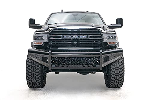 Fab Fours 19-C Ram 2500 or 3500 New Body Style Black Steel Front Bumper withNo Guard, (DR19-S4461-1) -  Fab Fours Inc.