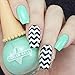 Whats Up Nails - Regular Zig Zag Vinyl Tape Stencils for Nail Art Design (2 Sheets, 244 Strips Total)