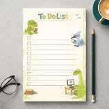 Dinosaur Sticky Notes Gifts,50 Sheets 4x6 Inch Dinosaur-Themed Notepad, Dinosaur Lover Gift Stationery Stuff Decor, Birthday Gifts for Men, Women, Office Coworker, Friend