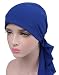 Pretied Headscarf Chemo Cap Modesty with Rhinestone Floral Band