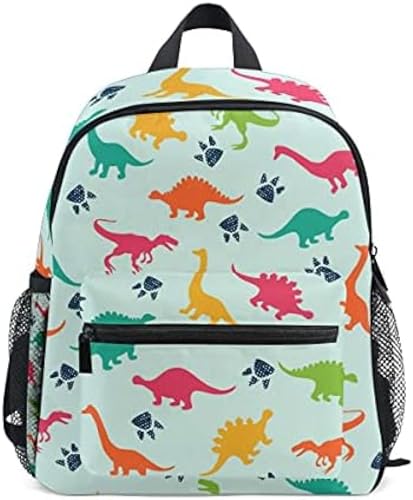 AIPASTN Mochila De Los Niños De Para Niños Niños Coloridos De Alfombra Dinosaurio Alfombra Topdlers Bolsas Con Correa Y Soporte De Pecho Para La Escuela Infantil, Ligero, Colore