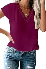 Dz# Violet Eyelash Lace Short Sleeve