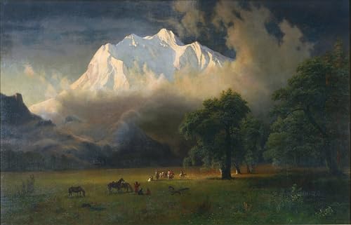 Lienzo impreso Monte Washington Albert Bierstadt imagen decorativa nítida 1
