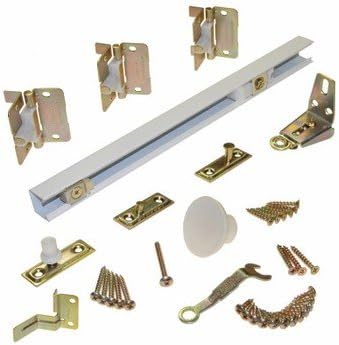 1700 Series 30 in. Track 2-Panel White Bi-Fold Hardware Set