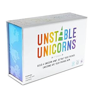 Unstable Unicorns Base Game – Competitive Award-Winning Card Game For Kids, Teens, Adults – 2-8 Players, Easy, Quick