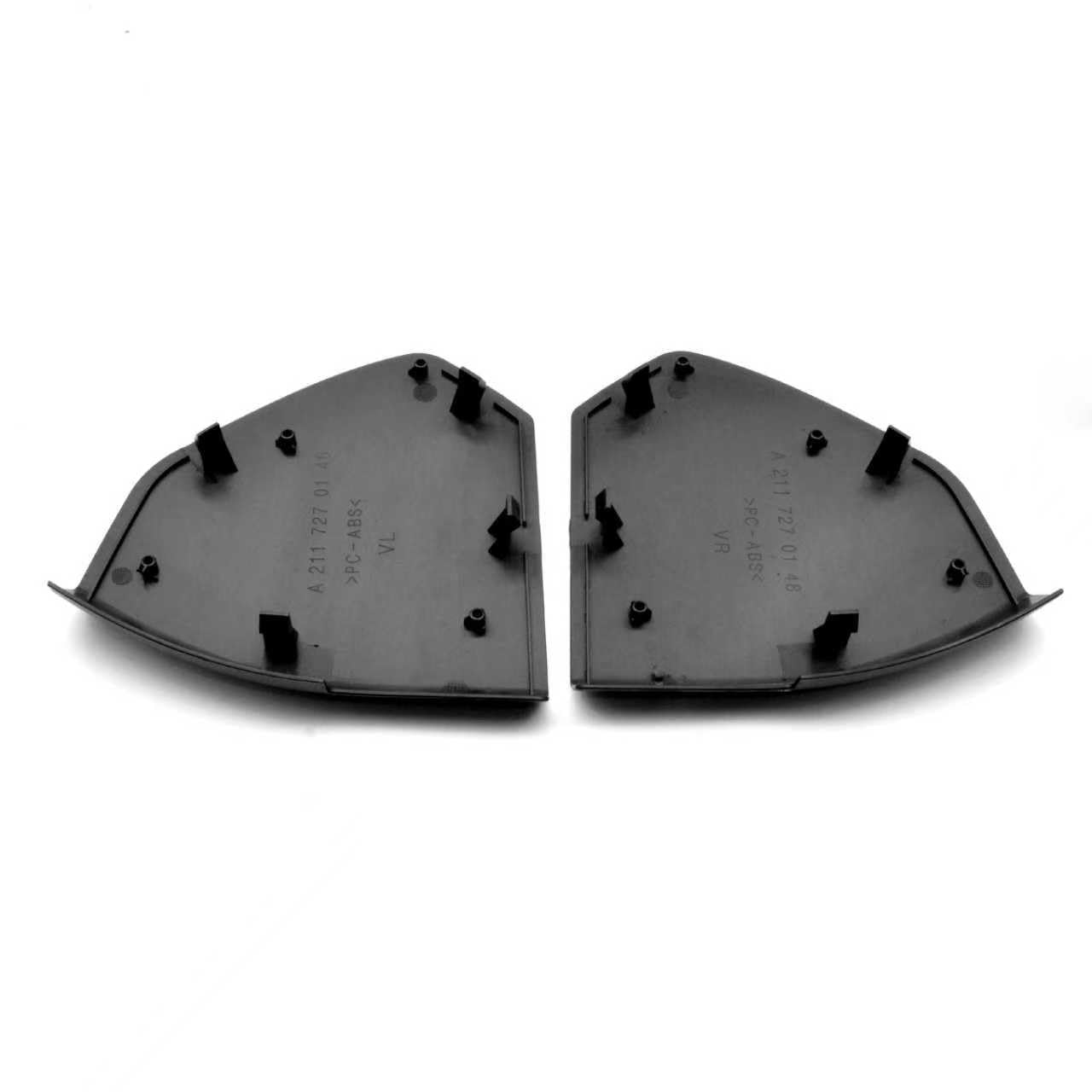 2X Copertura interna del pannello della portiera sinistra e destra Nero Per Mercedes-Benz Classe E W211 E200 E230 E240 E250 E270 E280 E300 E320 E350 E400 E500 E55 E65 AMG 2002-2008