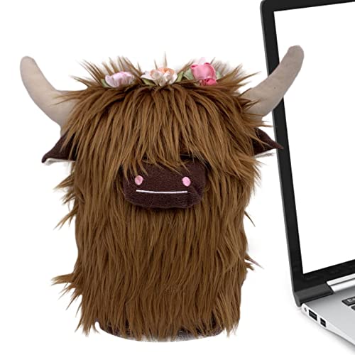 Animales de peluche de vaca de las tierras altas | Kawaii Bull Soft Pillow Doll juguetes de peluche...