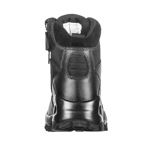 Image of 5.11 Tactical Womens ATAC 2.0 8-Inch Side Zip Professional Work Boot, Black | Style 12404ABR, Side Zipper, All Day Comfort, Slip Resistant, Duty Patrol Work Boots
