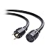 Cable Matters 3 Prong 30 Amp Locking Generator Extension Cord (NEMA L5-30P to L5-30R) with Carry Strap - 25 Feet