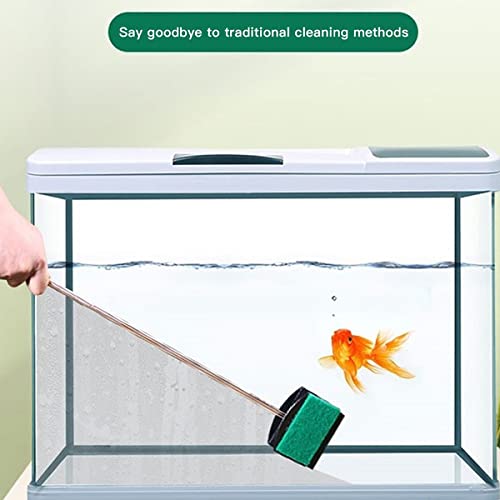 Image of VAYINATO 47cm Cleaner Window Sponge Brush Cleaning Tool Kit for Glass Fish Tank Aquarium by Petzlifeworld