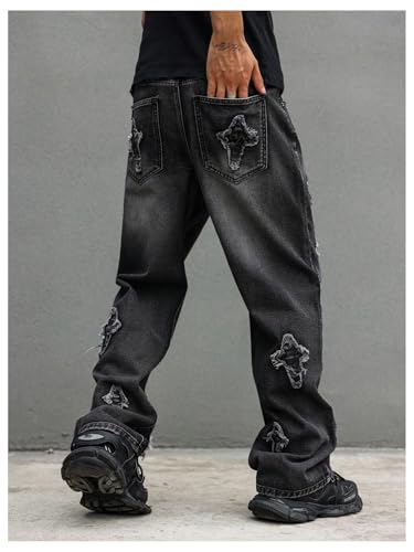 パンツ Y2K 00s archive Black denim jeans Paint Y2K 00s archive Black denim jeans Paint