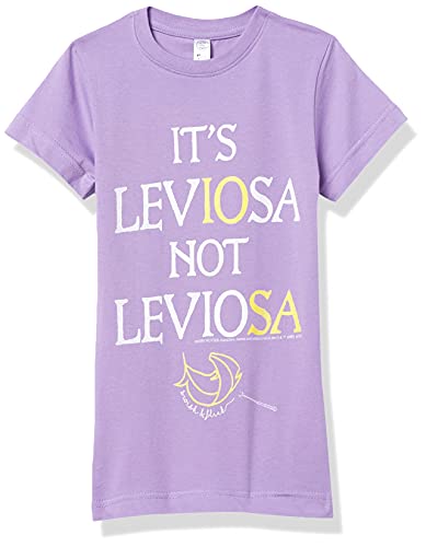 Harry Potter Warner Bros Leviosa Girl's Heather Crew Tee Purple Berry