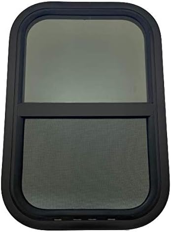 Vintage Technologies RV Window | 15" W X 24" H | Teardrop Vertical Slide | Installation kit Included | Multiple Wall thicknesses Available | (1-1/2" Wall Thickness)