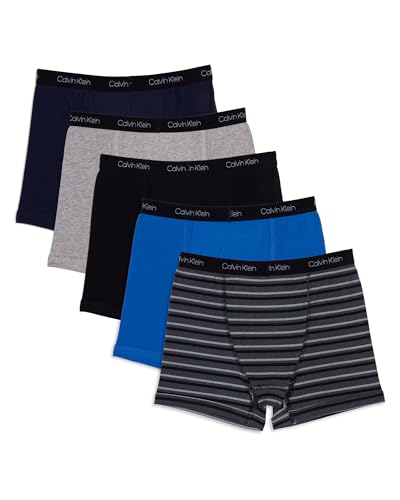 Image of Calvin Klein Kids Boys' Modern Cotton Boxer Brief Underwear 5-Pack