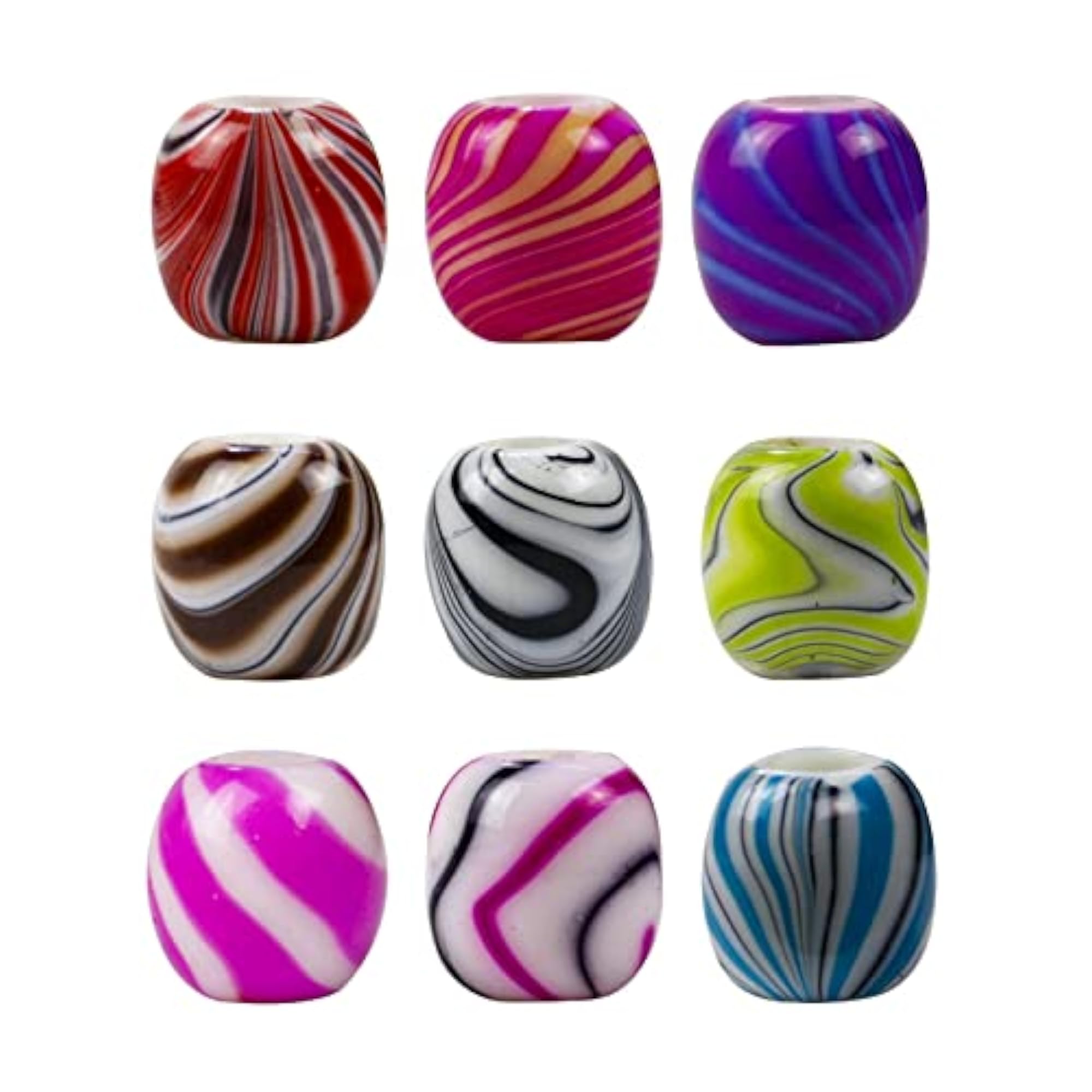 3X Hair Braid Bead Decorations for Fashionable Hair Styling