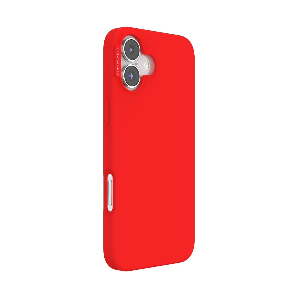 PopSockets iPhone 16 Plus Case Compatible with MagSafe, Phone Case for iPhone 16 Plus, Wireless Charging Compatible, Case Only - Rosso - Image 2